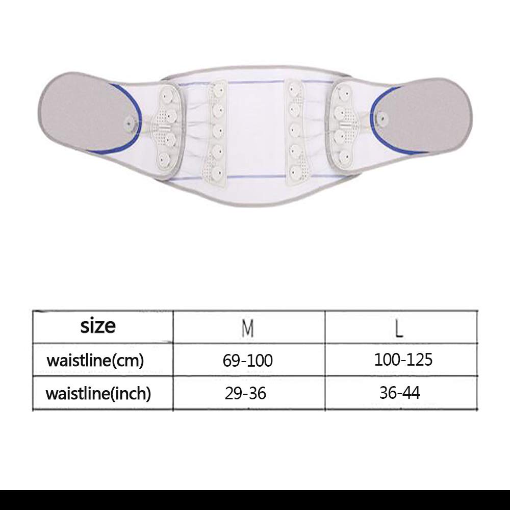 Faja Lumbar Fitness - Cintura Transpirable/Abrazadera Lumbar - Tractor de Hernia de Disco Lumbar Lumbar - para el Alivio del Dolor Lumbar,L