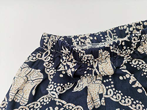 Image of Rysly Baby Girls Boho Elephant Tops Harem Pants 2 Piece Outfits