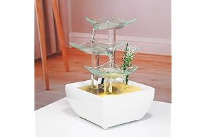 DIY Fountain Kit: Ceramic and Glass Tabletop Fountain