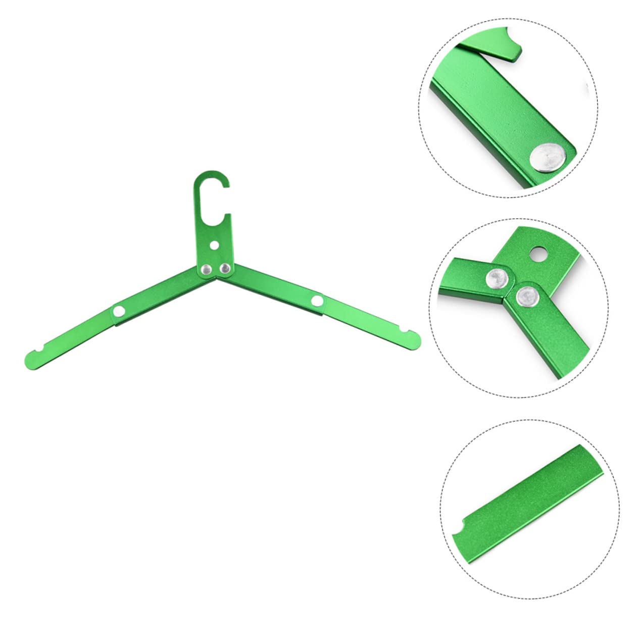 Cabilock Clothing Hanger Portable Hanger for Outdoor Non-Slip Foldaway Clothes Rail Laundry Rack for Travel