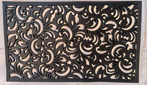 Image of Lee Polymers Seamless Grill Rubber Mat Black 45x75 | (Pack of 4)