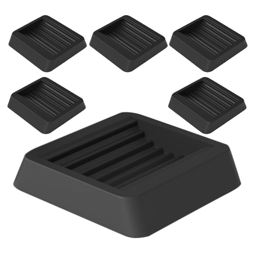 Amosfun 6 Pièces Bouchon De Meubles en Caoutchouc Canapé-Lit Chaises Tasses Butées De Roulette pour Éviter Les Rayures Protecteur De Sol Anti-Glisse pour Table De Canapé