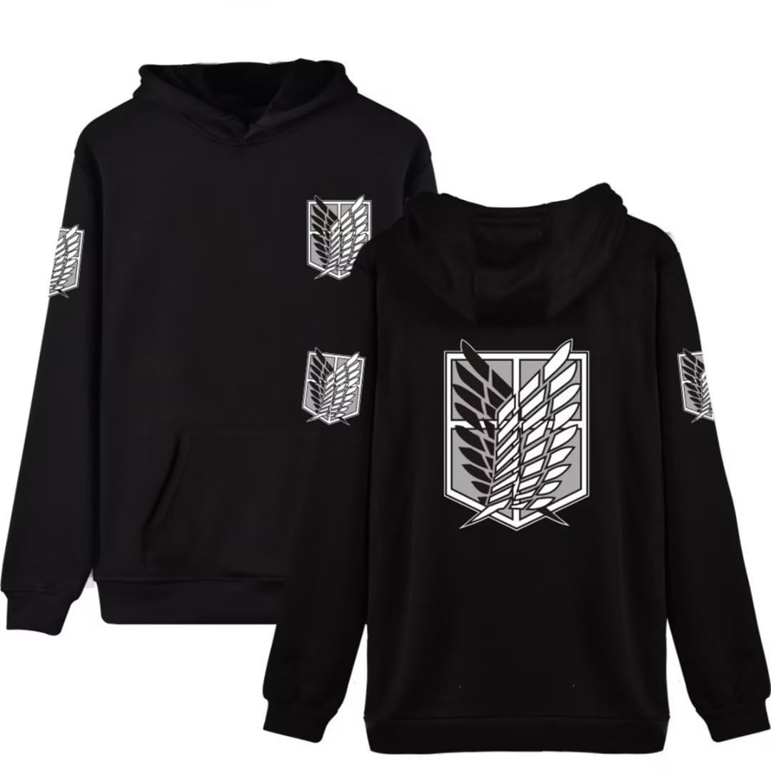 DHSPKNAnime Hoodie Attack on T Sweaters Survey Corps Sweatshirt Cosplay Sweater