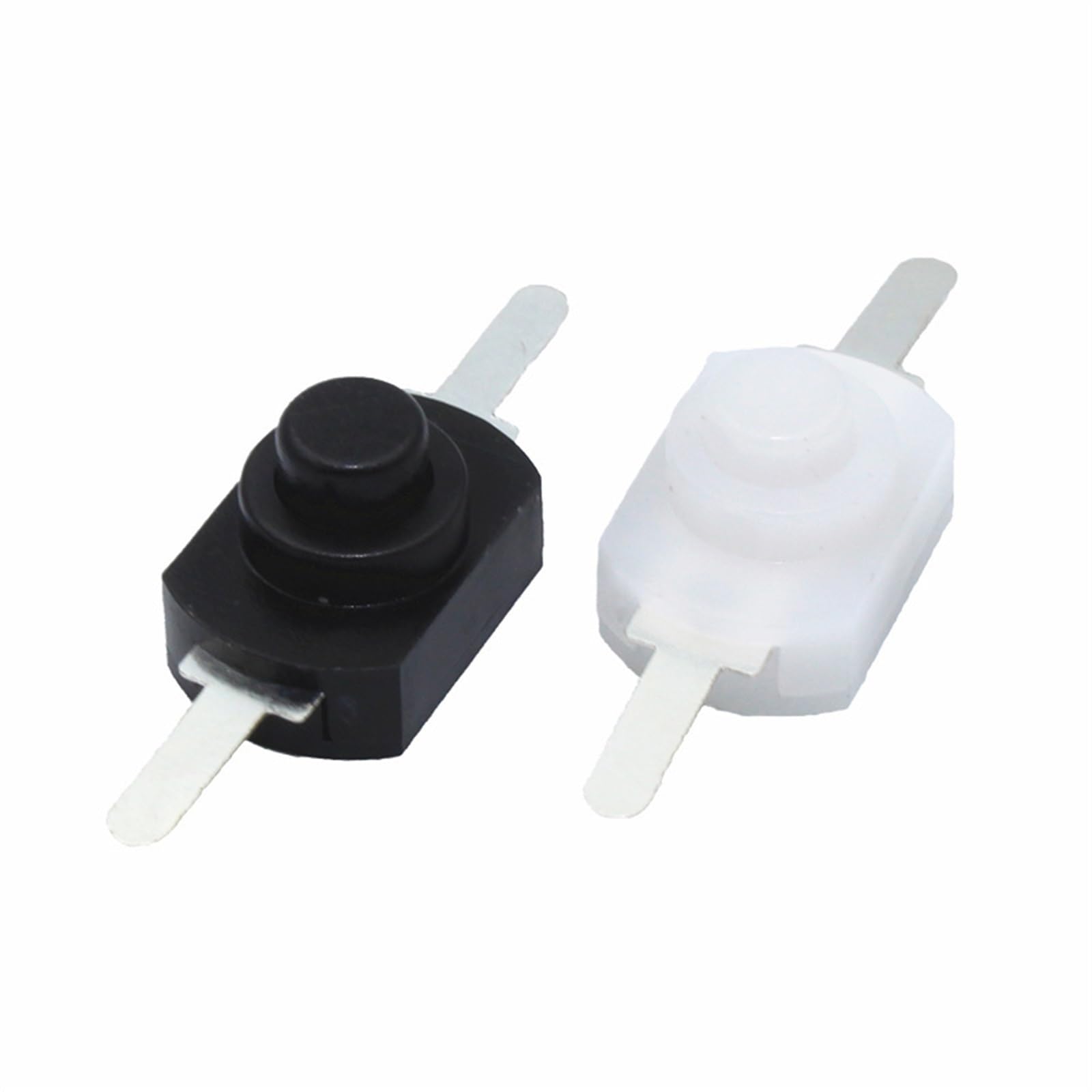 JFQOWCMP 10PCS 12 * 8MM DC 30V 1A Black On Off Mini Push Button Switch for Electric Torch 1208YD Self Locking