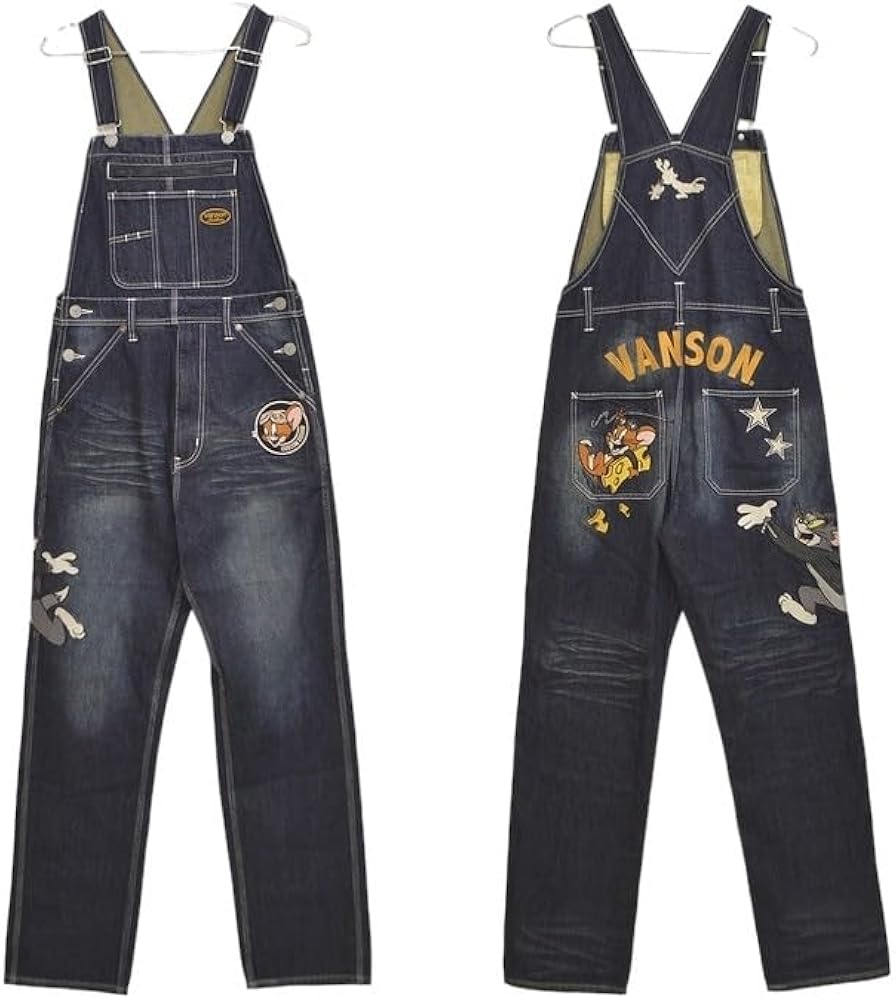 Amazon | [バンソン] TOM and JERRY TJV-2408 デニム オーバーオール