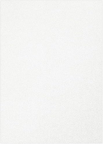 Baisunt 20 hojas de papel de cartulina con purpurina blanca para proyectos de arte DIY, álbumes de recortes, decoración de cumpleaños, bodas y