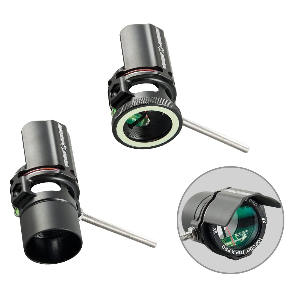 Vista di Arco Composto Sight Pin Mirino per Arco Compound Bow Sight Scope con 2X 4X 6X 8X Lente per Arco e Frecce di Tiro con l'arco