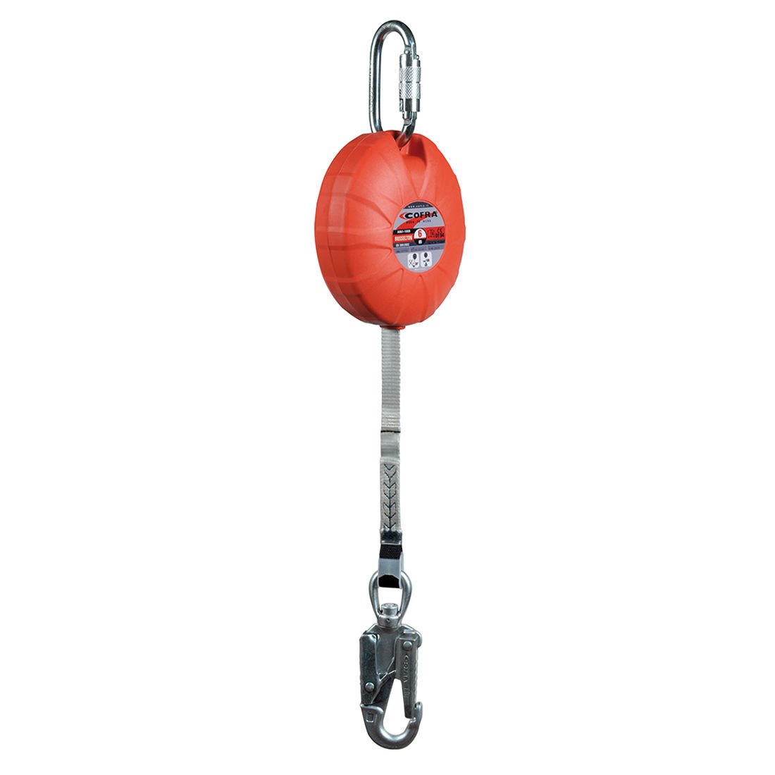 Cofra BUSSELTON 6m - 1PZ(RETRATTILE) RETRATT.6m -2 CONNETT -1 SWIVEL -CASSA NY+FG -CORDA POLIESTE