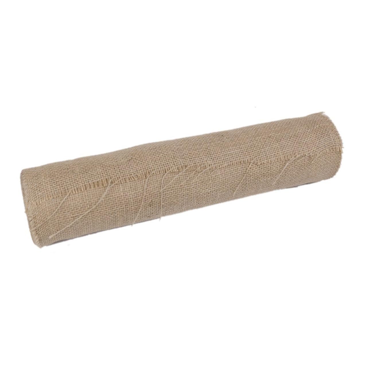 Rustikaler Jute Tischläufer Braun Hessian Tischdecke Langlebig Gewaschen Genäht für Landhaus Hochzeit Party Weihnachtsdeko