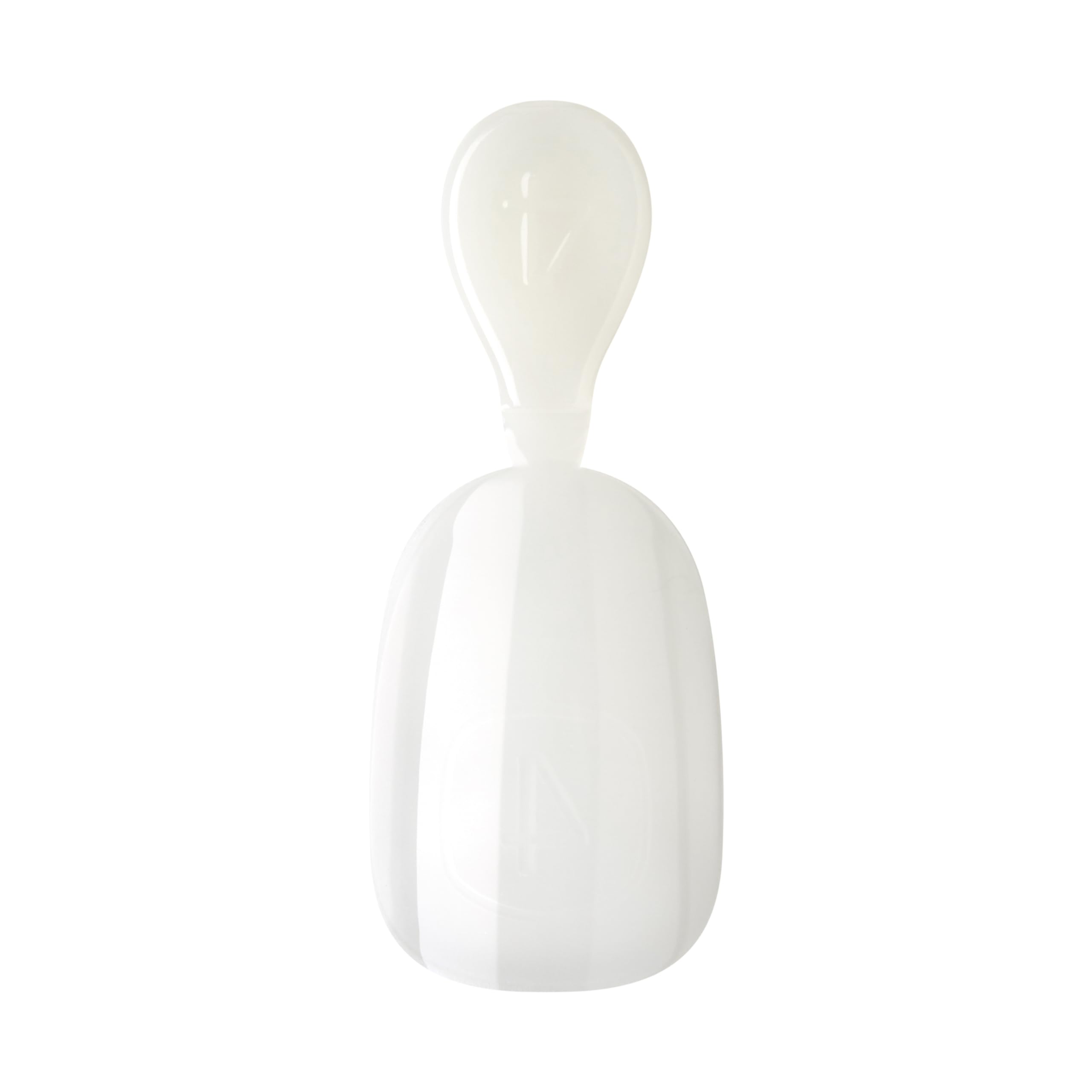 KISS Salon X-tend - Unghie a pressione, colla per unghie inclusa, Keep It, bianco chiaro, formato corto, forma ovale, 34 carati.