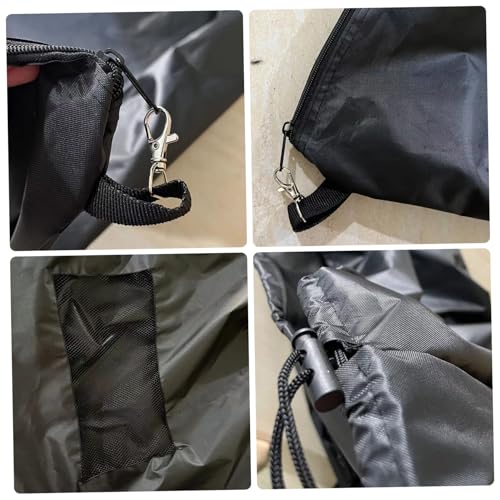 Lawn Mower Bag 79x51 in Large Capacity Leaf Bag with Zipper and Mesh Reusable Lawn Tractor Leaf Bag Leaf Bags Lawn Tractor Leaf Bag Garden Bags for Leaf Collection, Grass Catching