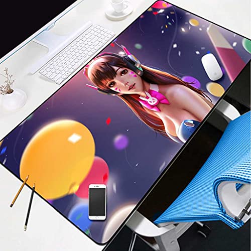 Tapis de souris gamer anti-glissant XXL à surface texturée 1000x500mm