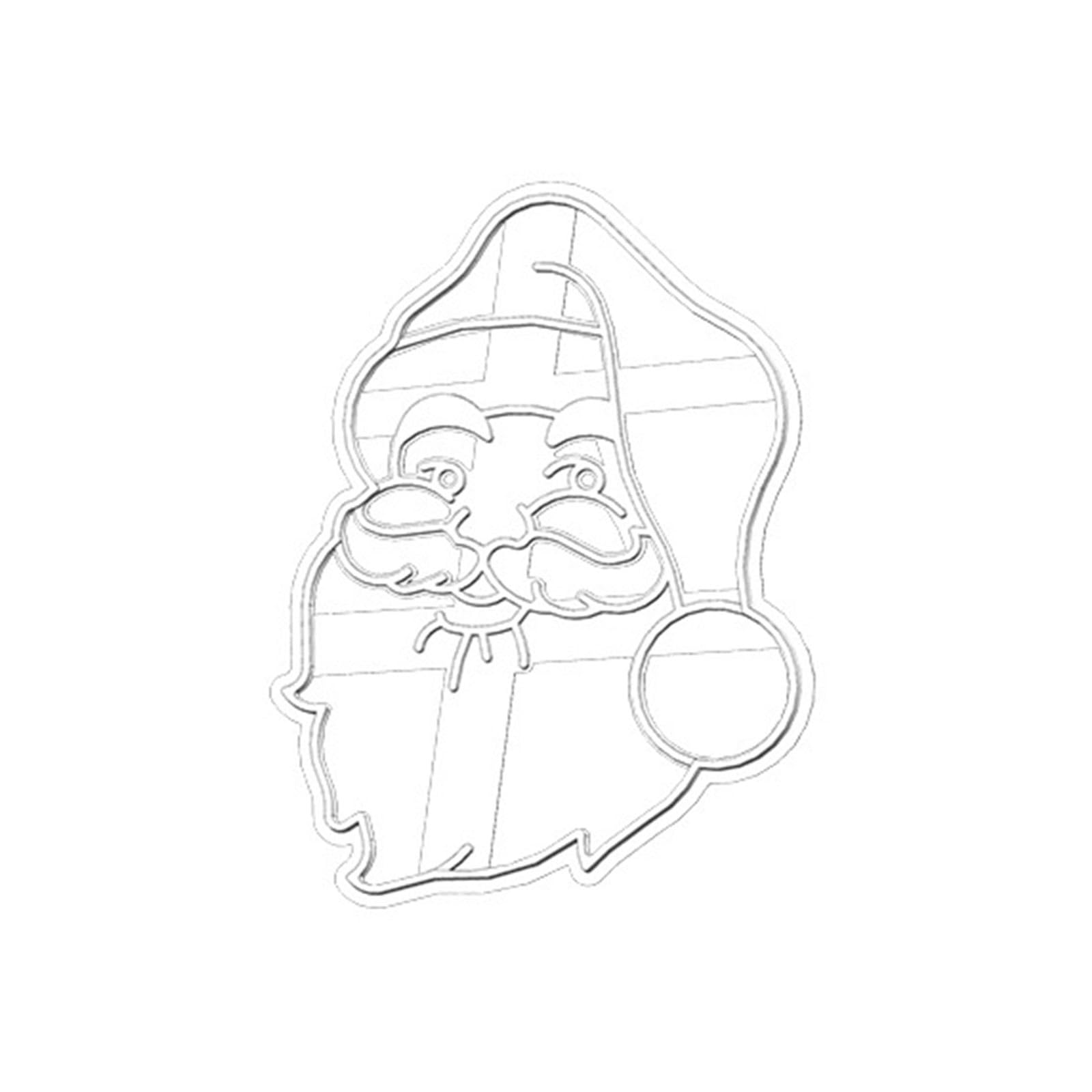 HDUBKHE Snowman Sugar Chocolate Cake Fondant Mold Baking Manual Biscuits Mold Food Grade Fondant Christmas Cake Baking Tools