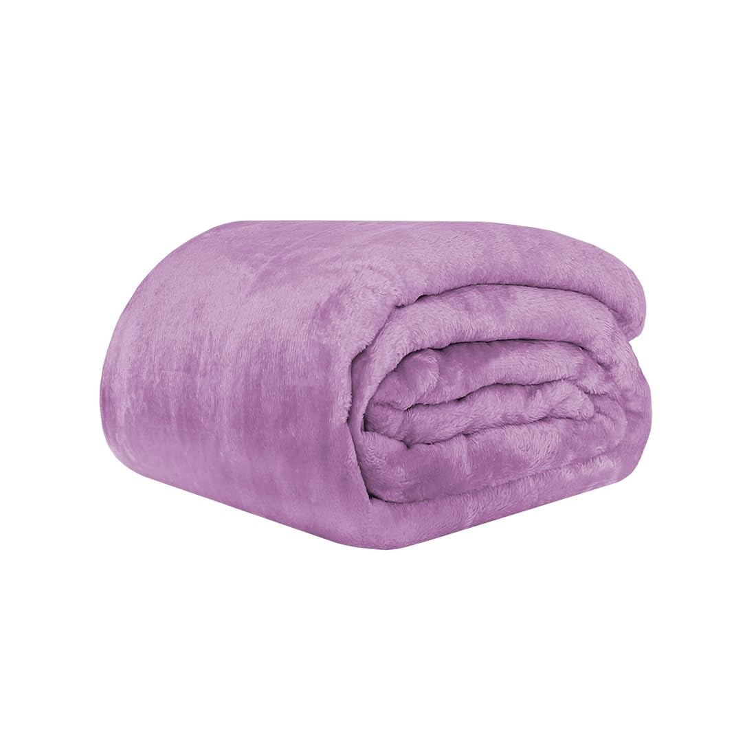 Acomoda Textil – Manta de Terciopelo Extra Suave, Cálida y Cómoda Ideal para Cama, Sofá Sillón y Viaje. Mantita Lisa de Coralina Ligera, Transpirable para Invierno. (Lila, 220x240 cm)