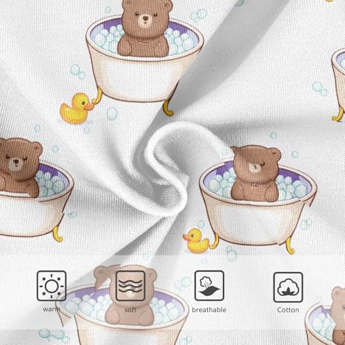 Cute Brown Bears Bathing Toddler Girls's Underwear 2T 202c17863