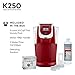 Keurig K250 Coffee Maker, Single Serve K-Cup Pod Coffee Brewer, With Strength Control, Imperial Red