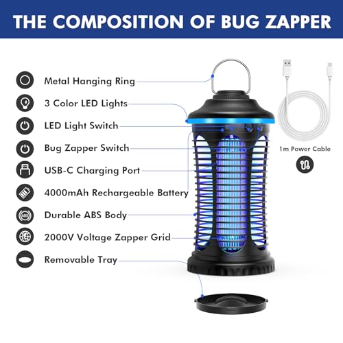 Reogle Rechargeable Bug Zapper Outdoor & Indoor thumb #7