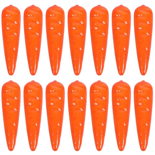 Didiseaon 20pcs Easter Artificial Carrots Fake Mini Carrot Lifelike Foam Vegetable Model DIY Cartoon Nose Prop for Holiday Party