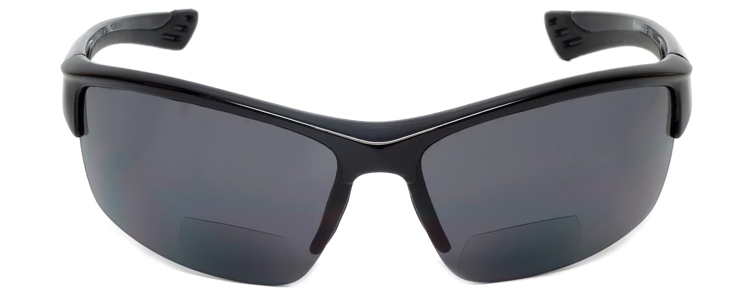 Calabria Sport 202BF - Gafas de seguridad bifocales con protección UV en marco negro o tortuga