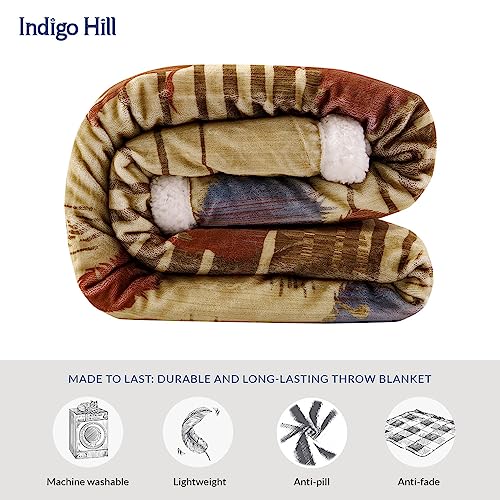 Image of Indigo Hill by HiEnd Accents Home on the Range 54x68 Throw Blanket