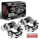 AUTMATCH D Ring Shackles 3/4" Shackle (2 Pack) 68,000Ibs Break Strength with 7/8" Screw Pin and Shac