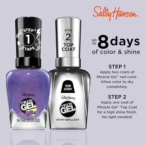 Esmalte de uñas gel Sally Hansen Miracle Gel morado miniatura 4