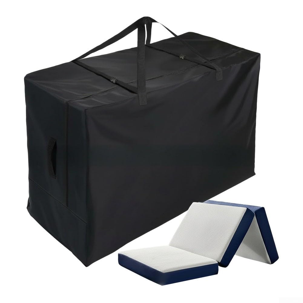 Custodia per materasso, pieghevole, portatile, per materasso pieghevole in schiuma, copertura protettiva da viaggio resistente