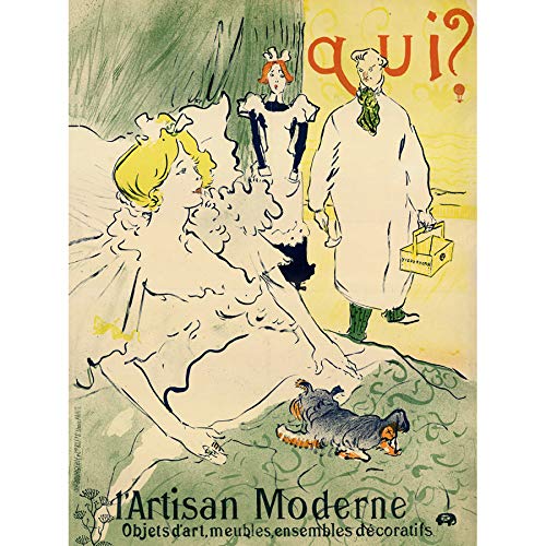 Toulouse-Lautrec Modern Artisan Andre Marty Advert Art Print Canvas Premium Wall Decor Poster Mural