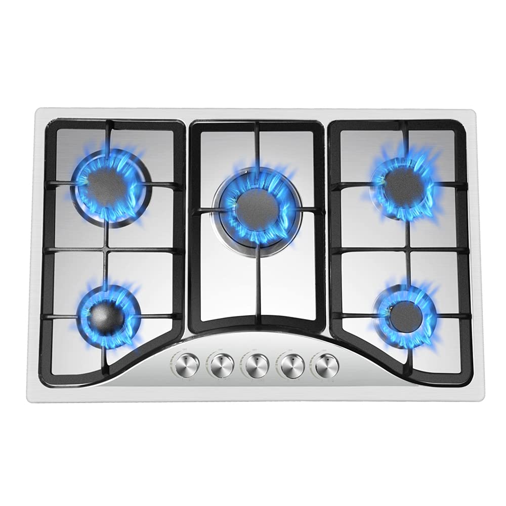 Buy Funchic 5 Burner Propane Cooktop Built in Stove Top 30’’ Portable
