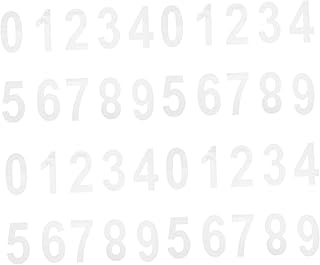 DOITOOL Vinyl Mailbox Numbers 4 Sets Mailbox Trash Number Paper House Number Decal Mailbox Address Sticker Numbers Stickers 3d Mailbox Number Decals