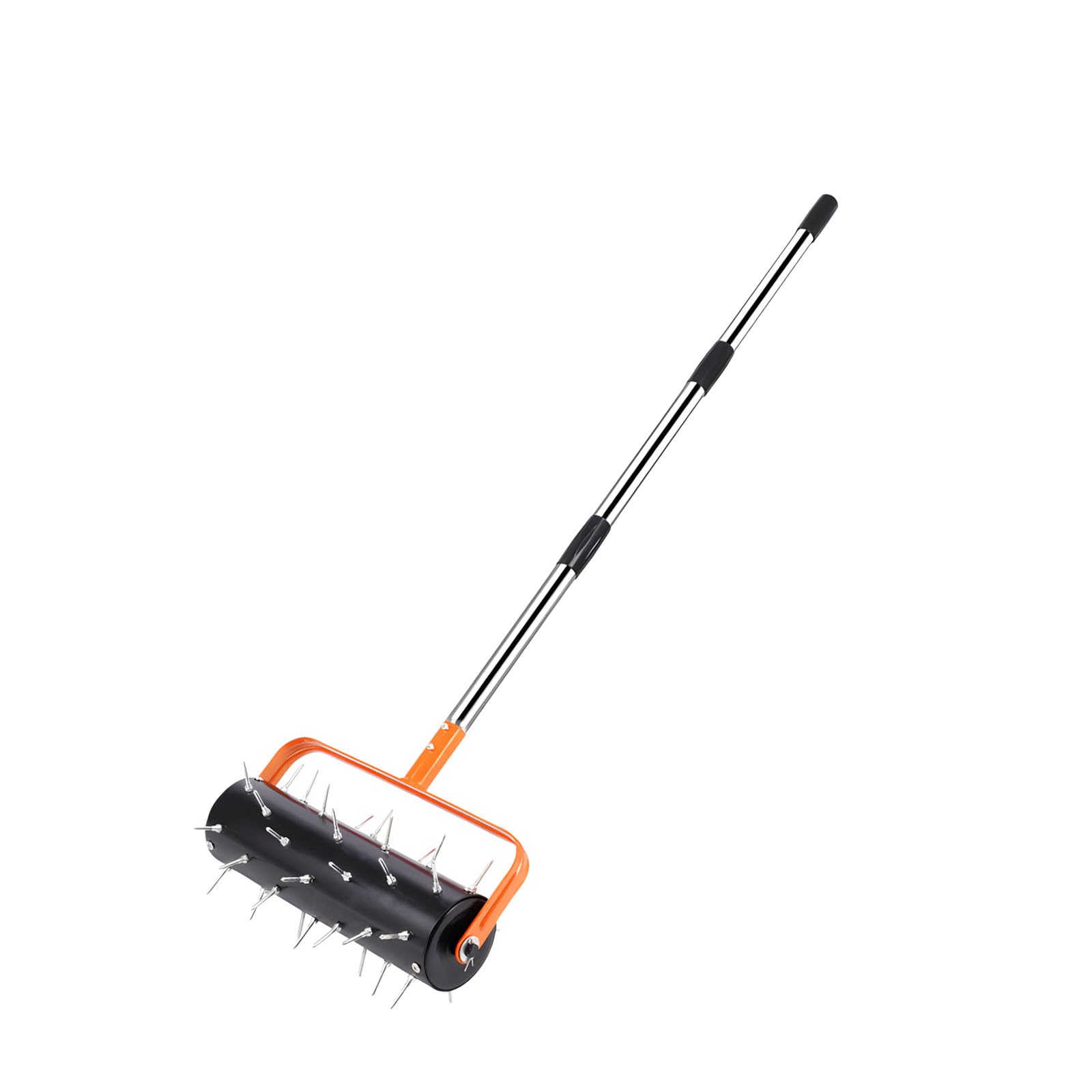 Alloneslife B Rolling Grass Aerator Featuring Firm Stainless Steel Handle 3-Section / 4-Section For Deeper Soil Penetration Grass Aerator Roller
