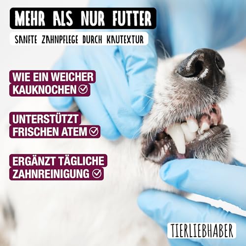TIERLIEBHABER – Hundefutter Nass 400g Huhn mit Gemüse – Von Tierärzten entwickelt – Nassfutter Hund mit 90% Fleischanteil – Dog Food als Hundenassfutter 400g Dosen