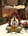 Holz-Weihnachtspyramide rot aus FSC® zertifiziertem Holz