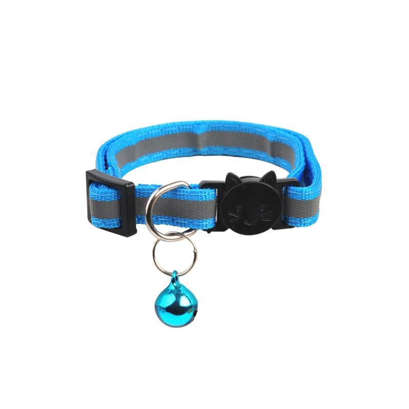 Collari per cani di base 1 pezzo Collare per animali domestici Collare per cani e gatti Materiale riflettente con campanellino Anello per il collo Collana di sicurezza Elastico Regolabile Accessori