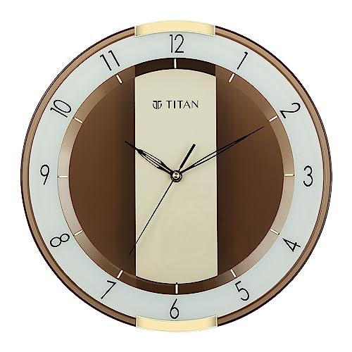 Titan Store Titan Contemporary Brown Wall Clock - Image 3