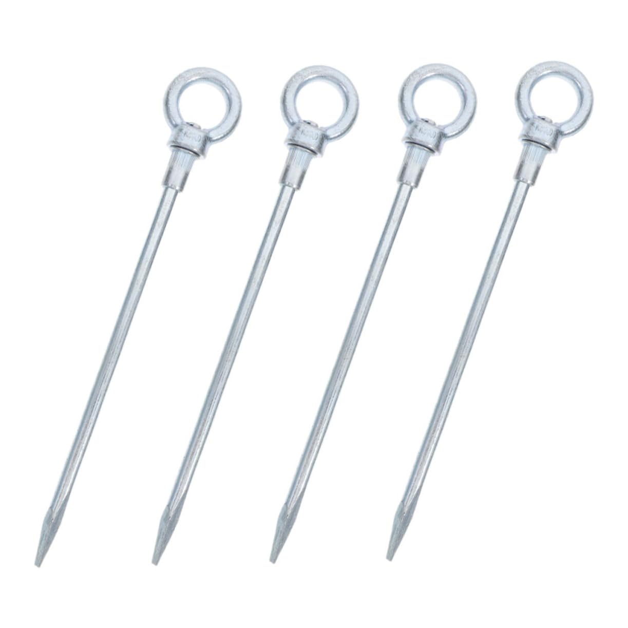 Milisten 4 Pcs Extended Ground Anchors for Camping Tarp and Outdoor Use Grass Sand and Soft Soil Durable and Portable