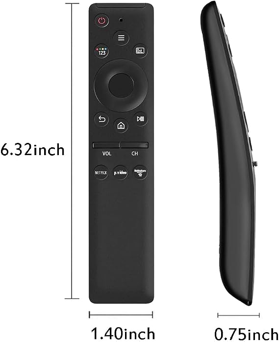 Replacement Remote Compatible for All Samsung Smart TVs, Universal Remote Control for Samsung All LCD LED QLED HDTV 3D 4K 8K Crystal Curved Frame UHD Smart TVs