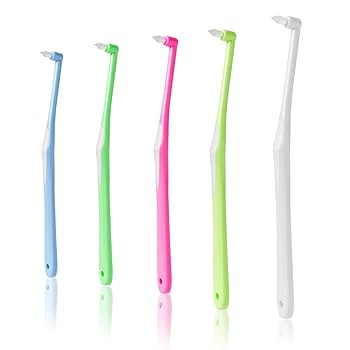 歯ブラシ YF Amazon | Greenyasar ワンタフトブラシ 矯正用歯ブラシ やわらか