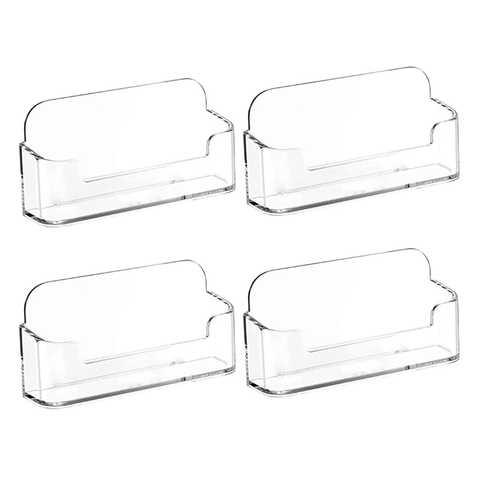 bogniga Acrylic Brochure Holder 12Pcs desktop acrylic business card holder transparent plastic display stand hold 30-50 business cards