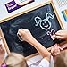 Kedudes Dustless Chalk with Eraser, 24pk - 12 Colored Chalkboard Chalk and 12 White Chalk for Chalkboard and Chalk Board Eraser, Outdoor Chalk, Chalk, Eraser Set - Blackboard Chalk with Chalk Eraser