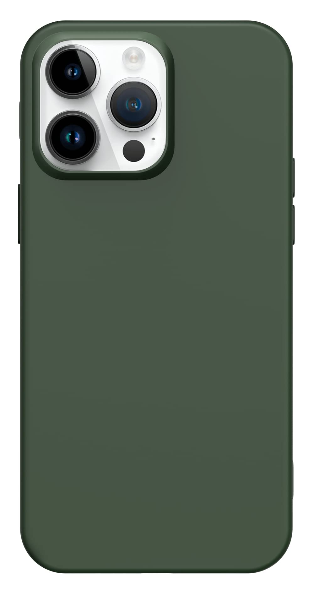 Compatible with iPhone 15 Pro Case Green Slim Surface Layer Smooth Matte Soft Flexible TPU Cover Compatible for iPhone 15 Pro (Green)