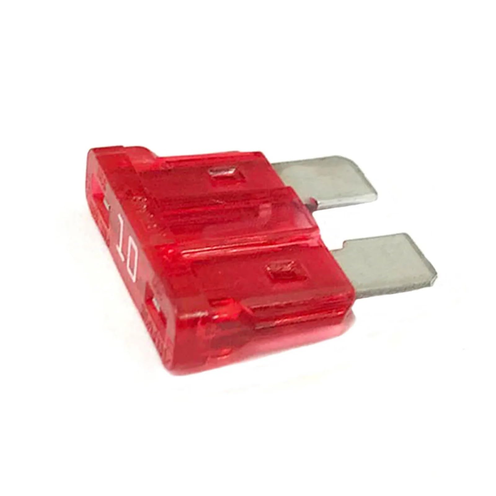 Surtido de 10 fusibles de cuchilla de 10 A for automoción, coche, camión, conector de terminales.