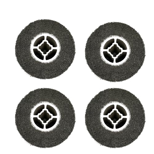 Image of 4 Pcs 60 Grit Stripping Drum 4.7 inch x 4 inch | Abrasive Drawing Polishing Wheel, Surface Conditioning Tool Drum, For Metal Rust Paint and Coating Removal