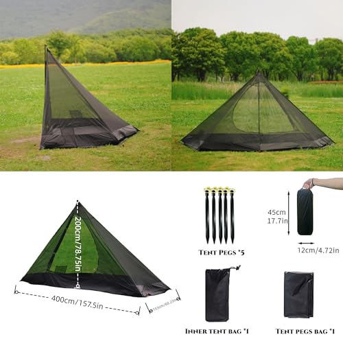 Carpa Interior Mesh para 2 Personas con Piso 3000mm para Tipi miniatura 2