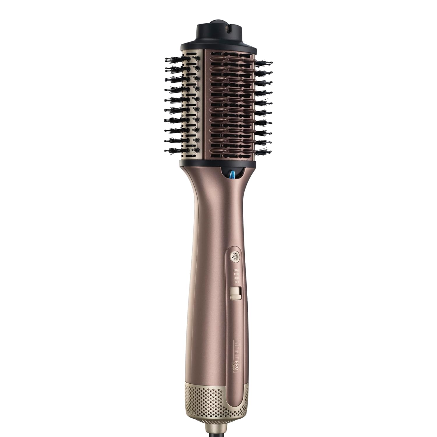 INFINITIPRO by CONAIR BC95C 2-in-1 Blow Dryer Brush | Wet-to-Dry Hot Air Styler for All Hair Types | 3" Oval Barrel | Volumize Smooth Refresh | Blowout Brush