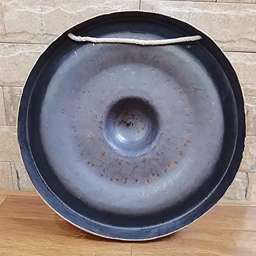 Grote Bronzen Gong - 45cm / 17.7in, handgemaakte Chinese gongs, traditionele percussie-muziekinstrument met hamer… - Image 4