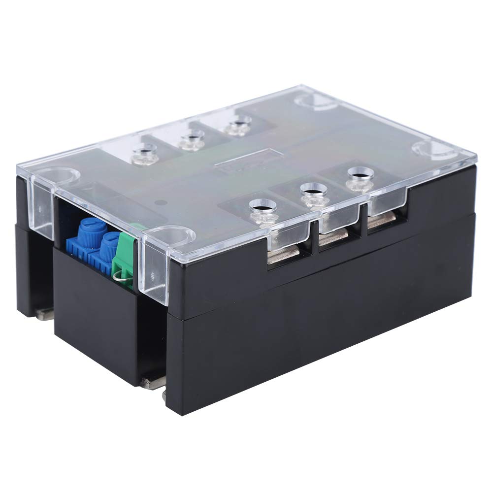 Módulo de Arranque Suave del Motor Controlador de relé Inferior de Latón TSR 200WA R1 20KW con Disipador de Calor Módulo de Arranque Suave del Motor Trifásico para Control de Motores