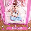 51e9r+rd81l - Monobeach Princess Tent Girls Large Playhouse Kids Castle Play Tent with Star Lights Toy for Children Indoor and Outdoor Games, 55'' x 53'' (DxH)