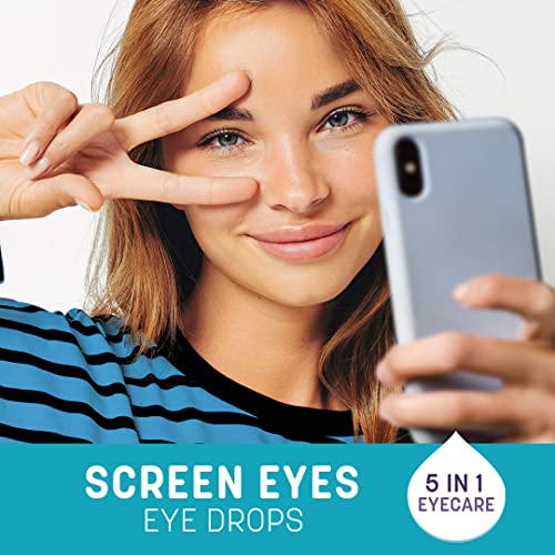 TheraTears Screen Eyes Eye Drops | Relieves, Refreshes and Whitens Dry, Red or Irritated Eyes from Extended Screen Use | Contact Lens Friendly | 5 in 1 Eye Care Drops | 10ml - Image 6