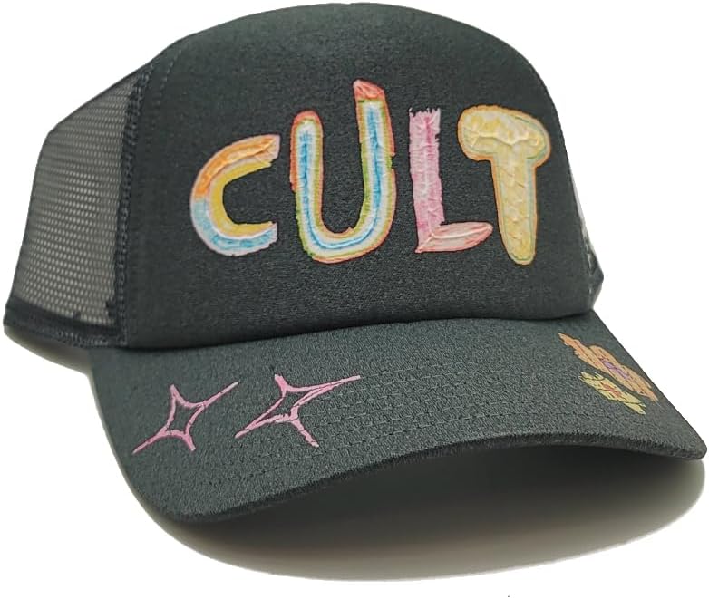 Cult of Individuality New Mesh Trucker LUX Hand Drawn Gray Era Snapback Hat Cap - Image 4